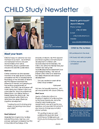 Cover of a CHILD newsletter