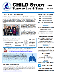 Cover of a CHILD newsletter