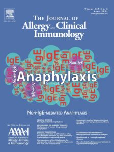 Cover of the Journal of Allergy and Clinical Immunology - Anaphylaxis